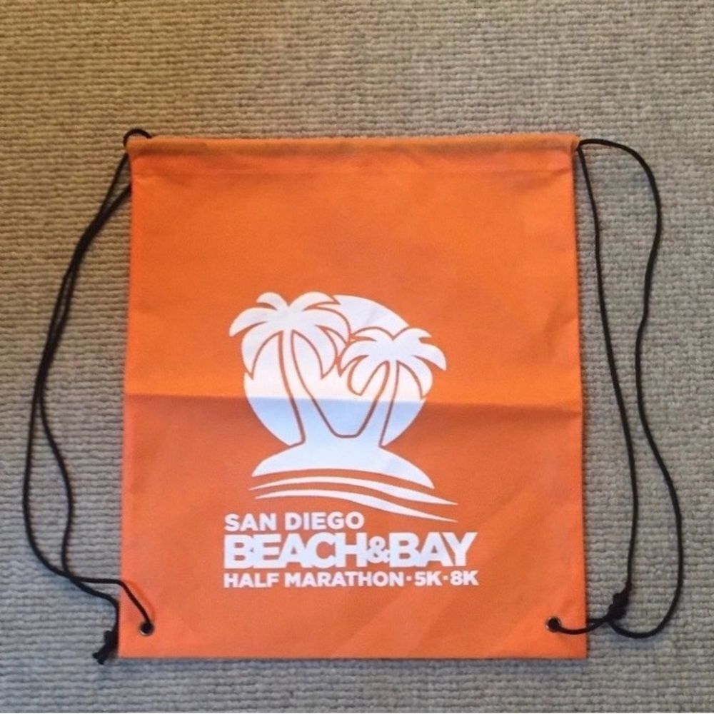 San Diego Beach & Bay Half Marathon Drawstring Bag